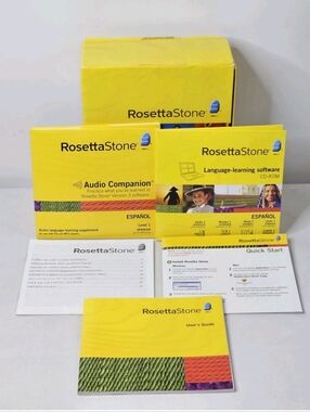 Rosetta Stone Spanish Latin America Level 1 Units 1-4 Audio Version 3 No Headset